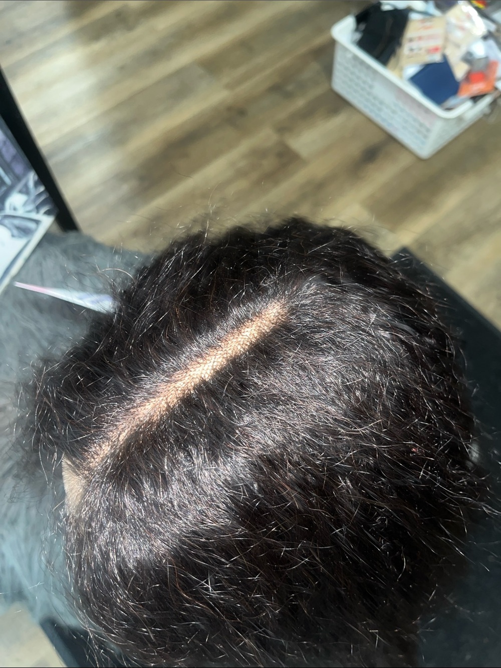 Natural Black Lace Front Wig - Sleek Long Straight Style - Picture 6 of 8